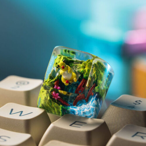 Ampharos Pokemon Keycaps Artisan - Custom Resin Keycaps