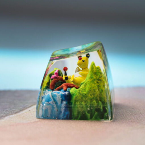 Ampharos Pokemon Keycaps Artisan - Custom Resin Keycaps