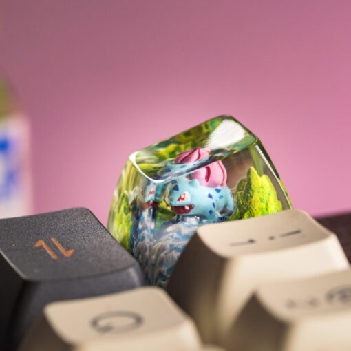 Bulbasaur Pokemon Keycaps Artisan - Custom Resin Keycaps