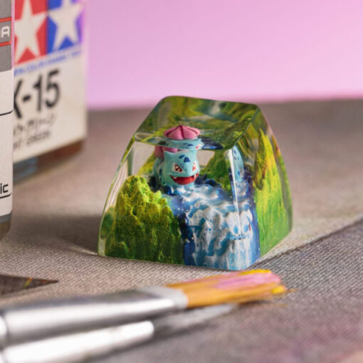 Bulbasaur Pokemon Keycaps Artisan - Custom Resin Keycaps