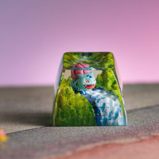 Bulbasaur Pokemon Keycaps Artisan - Custom Resin Keycaps