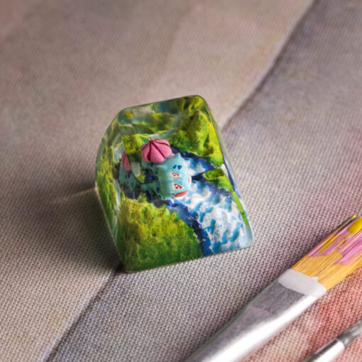 Bulbasaur Pokemon Keycaps Artisan - Custom Resin Keycaps