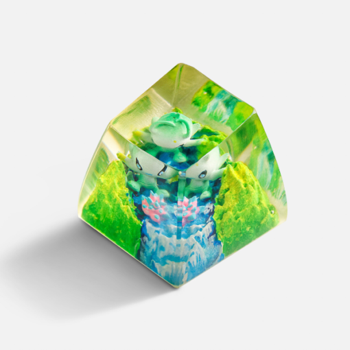 Resin Celebi Pokemon Keycaps Artisan