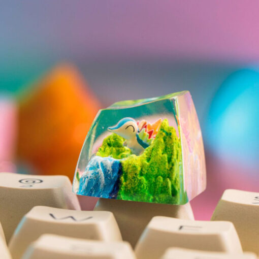 Cyndaquil Pokemon Keycaps Artisan - Custom Resin Keycaps