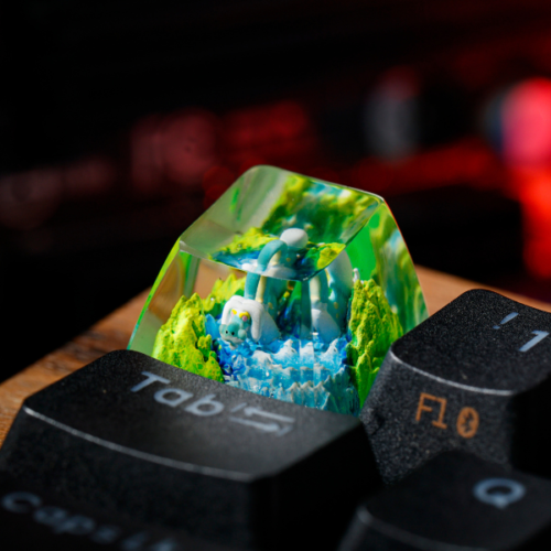 Drampa Pokemon Keycaps Artisan - Custom Resin Keycaps