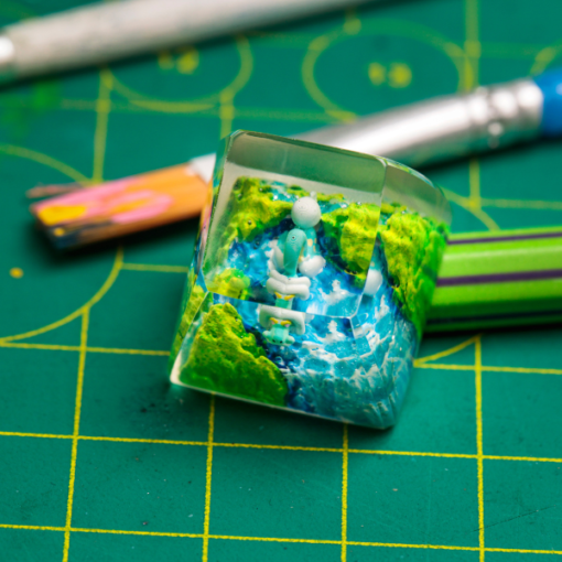 Drampa Pokemon Keycaps Artisan - Custom Resin Keycaps