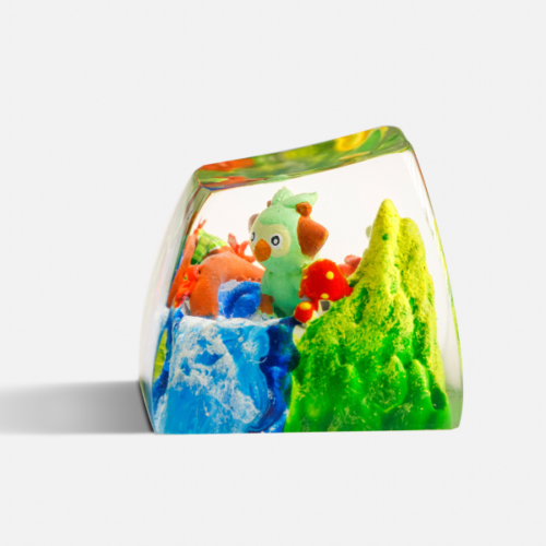 Grookey Pokemon Keycaps Artisan - Custom Resin Keycaps