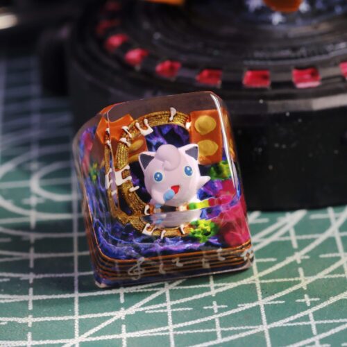 Jigglypuff Pokemon Keycaps Artisan - Custom Resin Keycaps