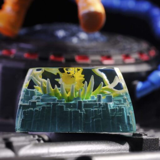 Jolteon Pokemon Keycaps Artisan - Custom Resin Keycaps