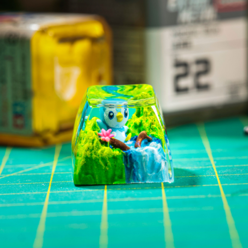 Piplup Pokemon Keycaps Artisan - Custom Resin Keycaps