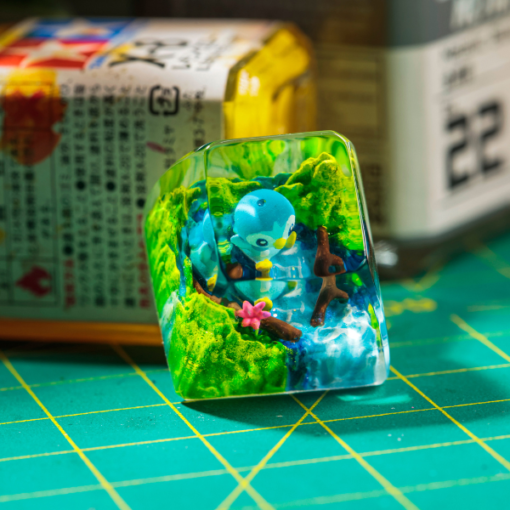 Piplup Pokemon Keycaps Artisan - Custom Resin Keycaps