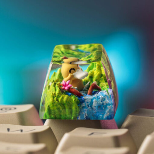 Psyduck Pokemon Keycaps Artisan - Custom Resin Keycaps