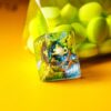 Resin Celebi Pokemon Keycaps Artisan