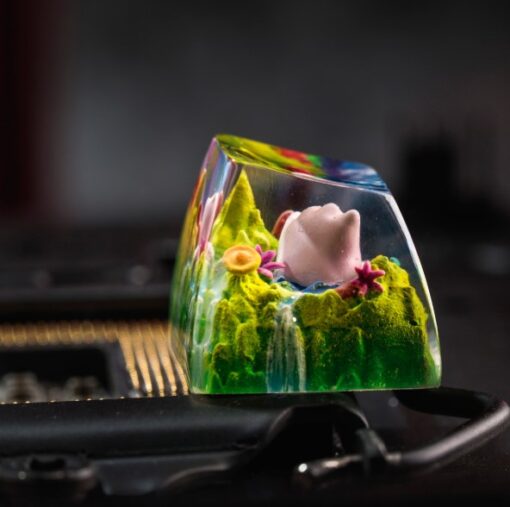 Resin Ditto Pokemon Keycaps Artisan