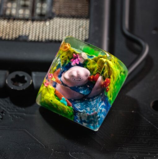 Resin Ditto Pokemon Keycaps Artisan