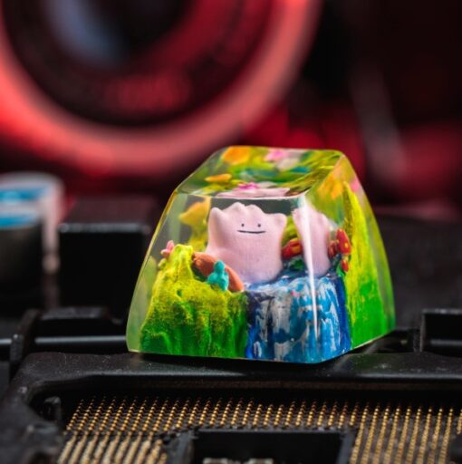 Resin Ditto Pokemon Keycaps Artisan