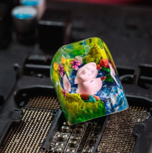 Resin Ditto Pokemon Keycaps Artisan