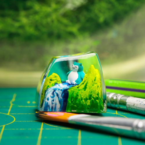 Snolax Pokemon Keycaps Artisan - Custom Resin Keycap