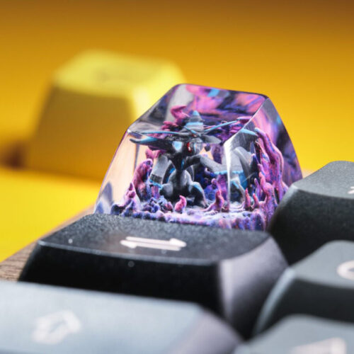 Zekrom Pokemon Keycaps Artisan - Custom Resin Keycaps