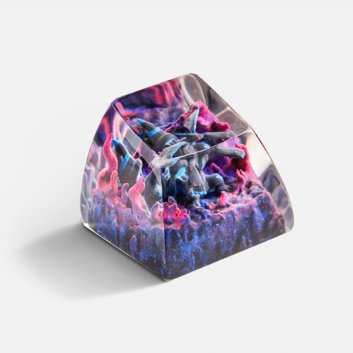 Zekrom Pokemon Keycaps Artisan - Custom Resin Keycaps