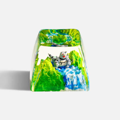 Aggron Pokemon Keycaps Artisan - Custom Resin Keycaps