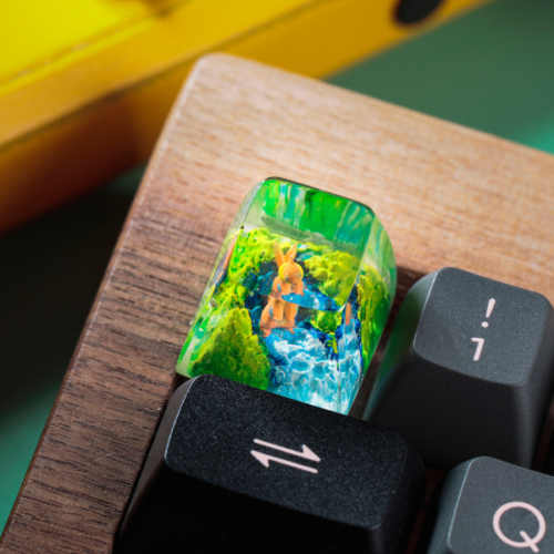 Buizel Pokemon Keycaps Artisan Custom Resin Keycaps (1)