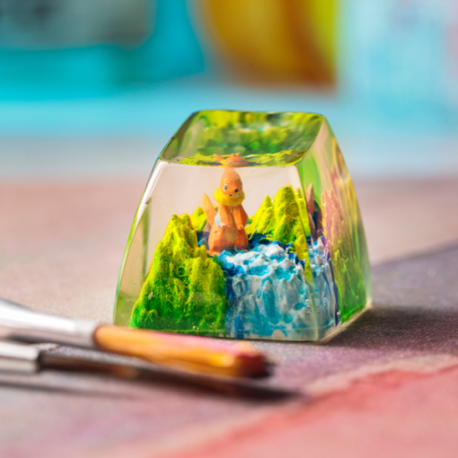 Buizel Pokemon Keycaps Artisan Custom Resin Keycaps (4)