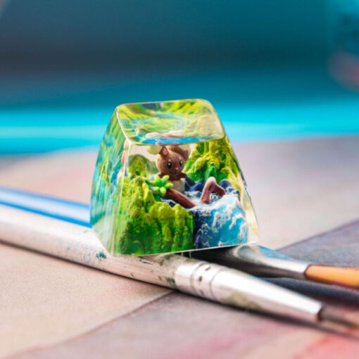 Buneary Pokemon Keycaps Artisan Custom Resin Keycaps