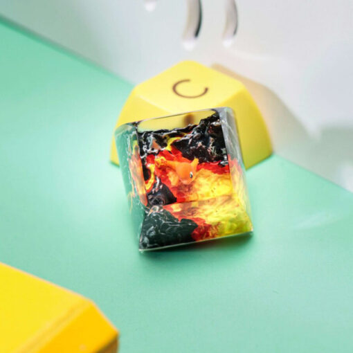 Charmander Pokemon Keycaps Artisan Custom Resin Keycaps (4)