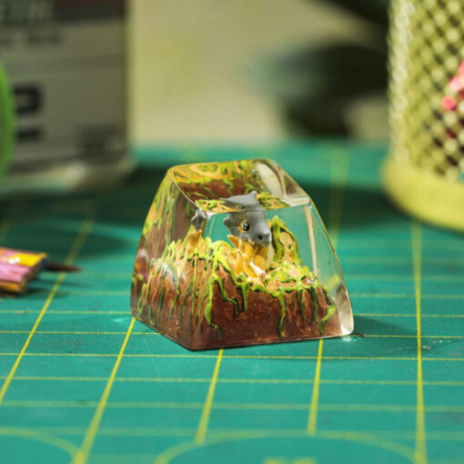 Cubone Pokemon Keycaps Artisan Custom Resin Keycaps