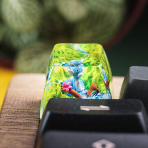 Dratini Pokemon Keycaps Artisan Custom Resin Keycaps