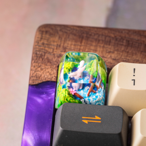 Espeon Pokemon Keycaps Artisan Custom Resin Keycaps (1)