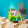 Espeon Pokemon Keycaps Artisan Custom Resin Keycaps (8)