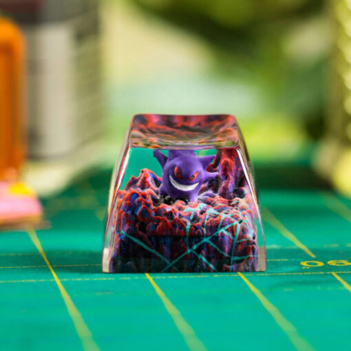 Gengar Pokemon Keycaps Artisan Custom Resin Keycaps