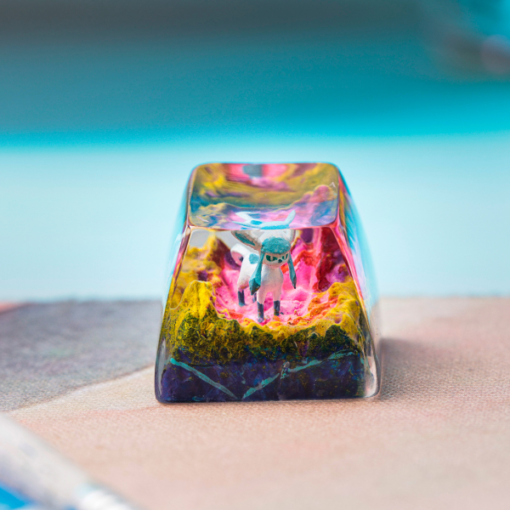 Glaceon Pokemon Keycaps Artisan Custom Resin Keycaps (2)