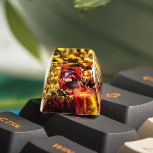 Groudon Pokemon Keycaps Artisan Custom Resin Keycaps