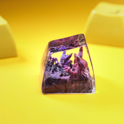 Haunter Pokemon Keycaps Artisan - Custom Resin Keycaps