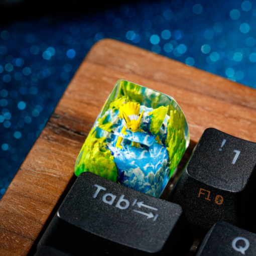 Jolteon Pokemon Keycaps Artisan Custom Resin Keycaps (7)