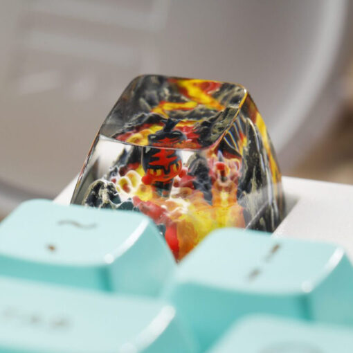 Litten Pokemon Keycaps Artisan Custom Resin Keycaps