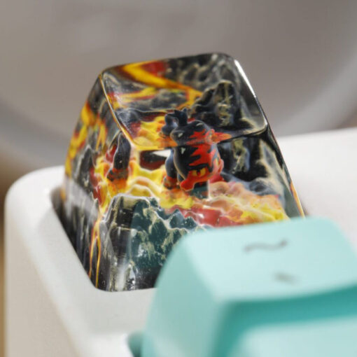 Litten Pokemon Keycaps Artisan Custom Resin Keycaps