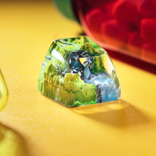 Lizardon Mega X Pokemon Keycaps Artisan - Custom Resin Keycaps