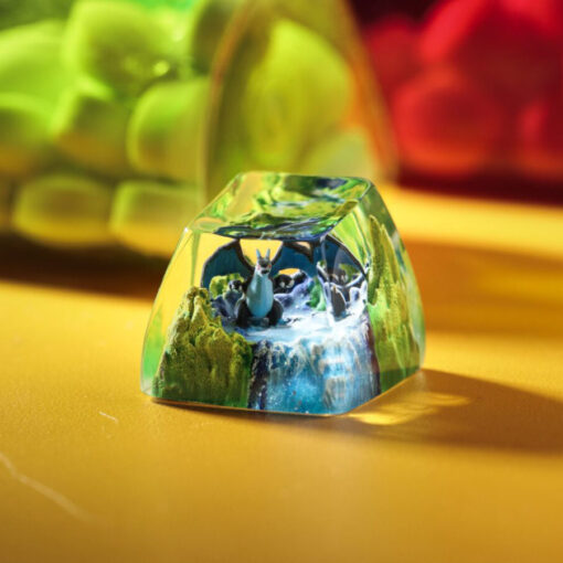 Lizardon Mega X Pokemon Keycaps Artisan - Custom Resin Keycaps