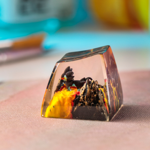 Luxray Pokemon Keycaps Artisan Custom Resin Keycaps (9)