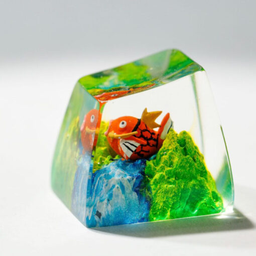 Magikarp Pokemon Keycaps Artisan Custom Resin Keycaps