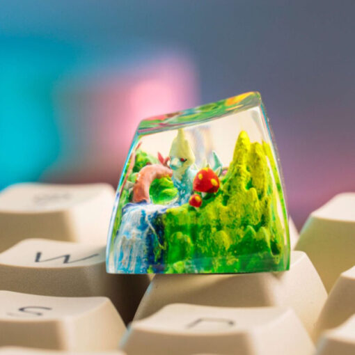 Manectric Pokemon Keycaps Artisan Custom Resin Keycaps