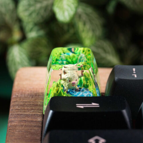 Mankey Pokemon Keycaps Artisan Custom Resin Keycaps