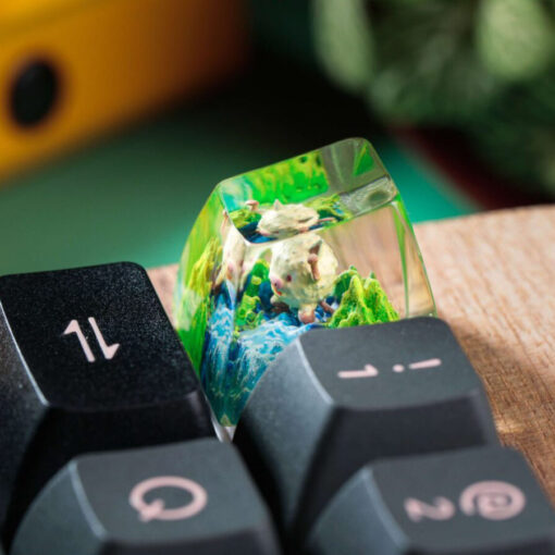 Mankey Pokemon Keycaps Artisan Custom Resin Keycaps