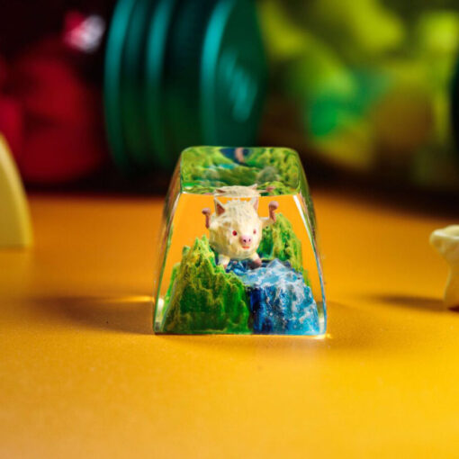 Mankey Pokemon Keycaps Artisan Custom Resin Keycaps