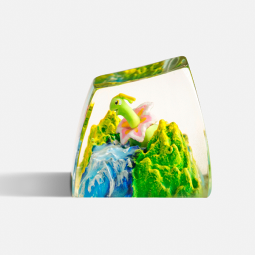 Meganium Pokemon Keycaps Artisan - Custom Resin Keycaps