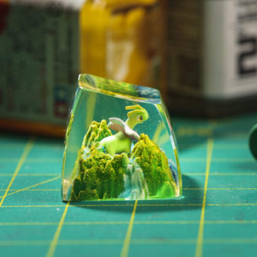 Meganium Pokemon Keycaps Artisan - Custom Resin Keycaps